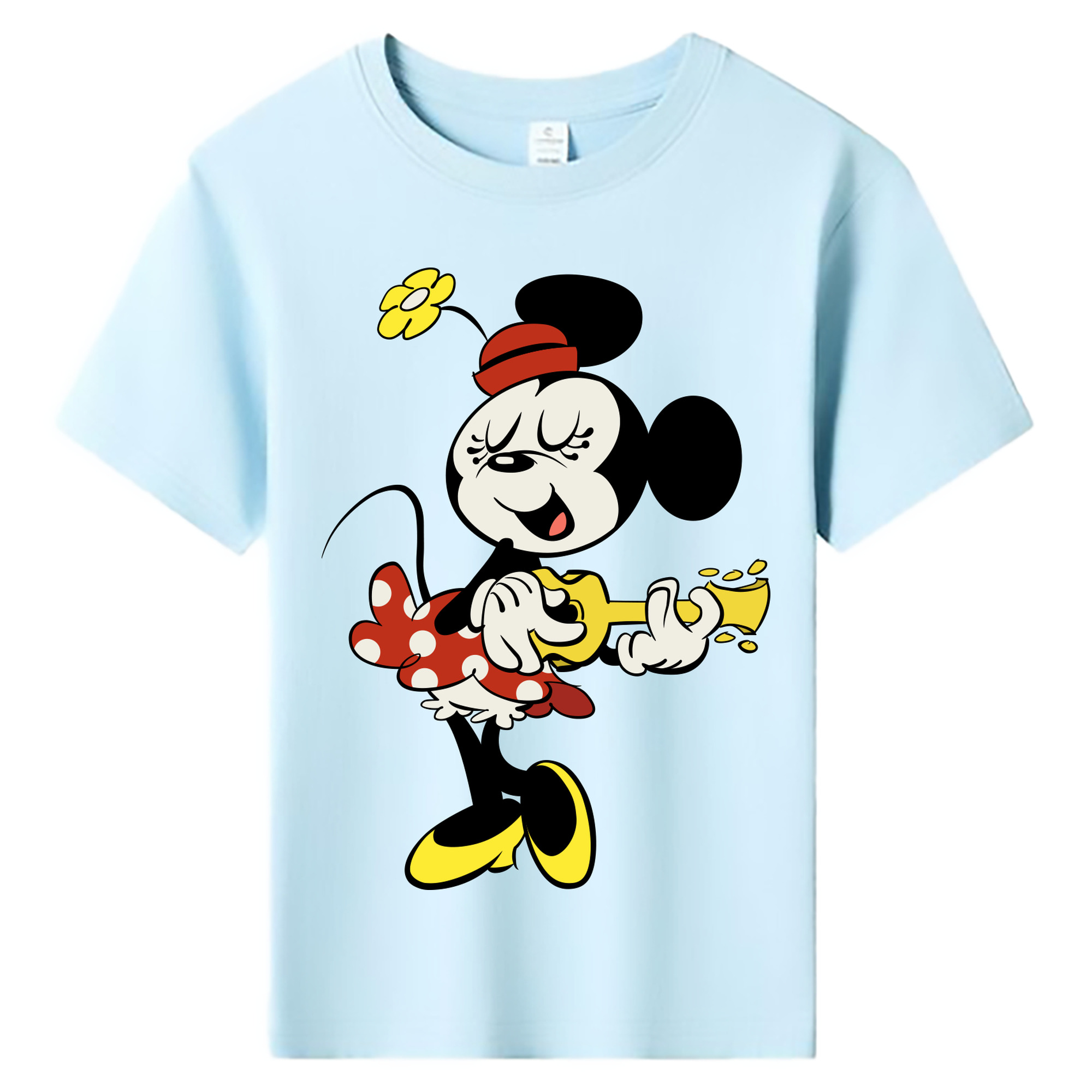 ミッキーマウス Mickey Mouse 綿100％キッズTシャツ（フロントプリント）
